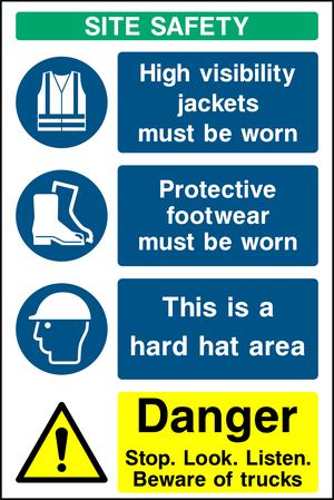 SITE SAFETY High visibility jackets must be worn Protective 