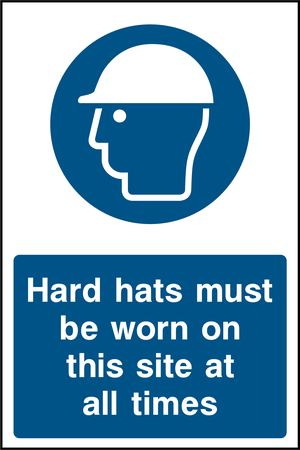 Hard hats must be worn on this site at all times