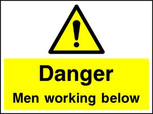 Danger Men working below