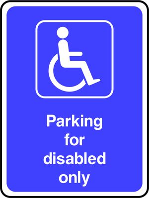 Parking for disabled only
