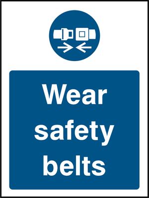 >< Wear safety belts