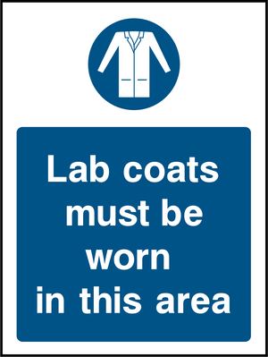 Lab coats must be worn in this area