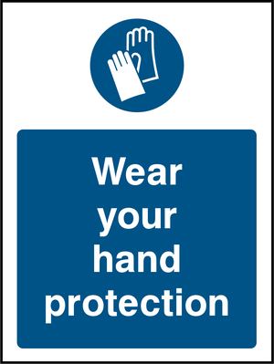 Wear your hand protection