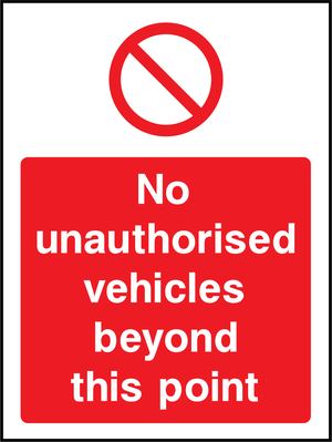 Prohibition - Access Restricted Sign
