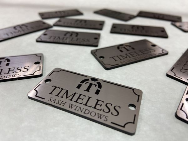 Engraved Traffolyte industrial identification labels
